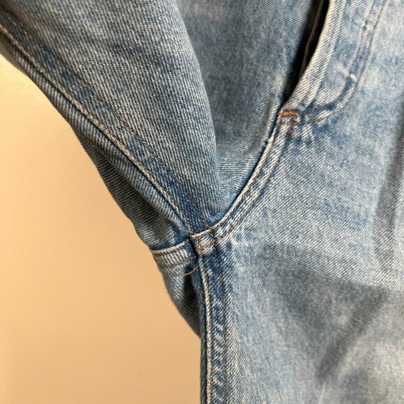 Agolde Riley High Rise Straight Crop Jeans Size 24 Blue Light Wash Button Fly - Picture 6 of 10
